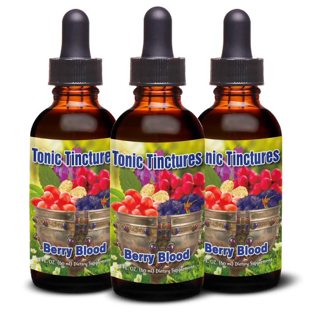 Tonic Tinctures Berry Blood Liquid Extract 3 Pack